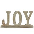 Urban Trends Collection Wood Alphabet Decoration Joy on Base Weathered Beige 32387